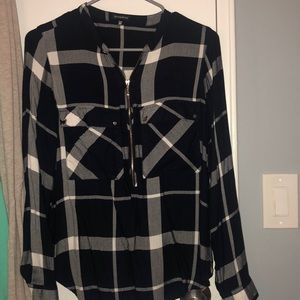 Navy and white stripes blouse.  MAKE OFFER